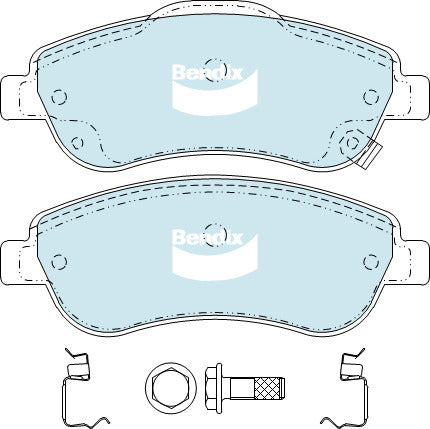 Brake Disc Pad Set Front Bendix DB2271 4WD For HONDA CR-V RM 1.6L i-DTEC 2.0L