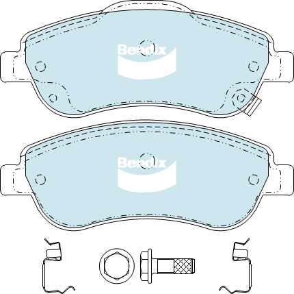 Brake Disc Pad Set Front Bendix DB2271 4WD For HONDA CR-V RM 1.6L i-DTEC 2.0L