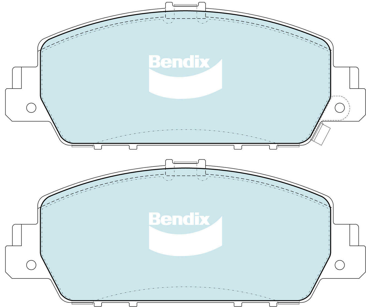 Brake Disc Pad Set Bendix DB2304 GCT For HONDA Accord CU CR HR-V FWD