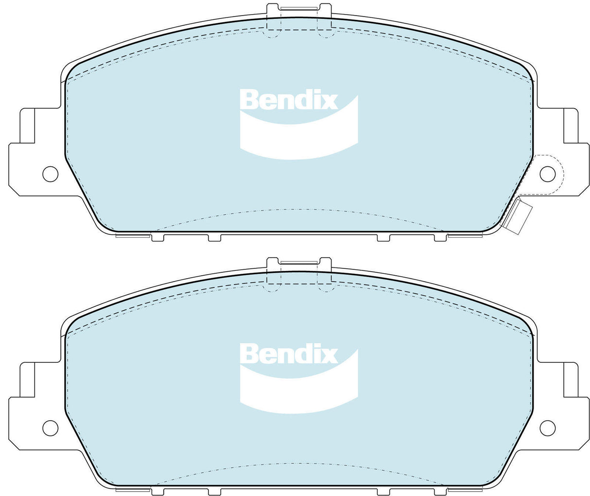 Brake Disc Pad Set Bendix DB2304 GCT For HONDA Accord CU CR HR-V FWD