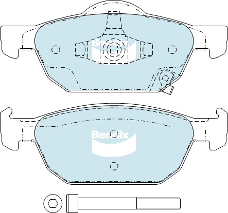 Brake Pads General CT Bendix DB2309GCT for Honda Civic FK Hatchback i-VTEC (FK2) 1.8LTP R18Z4