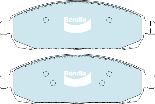 Brake Disc Pad Set Bendix DB2333 4WD For JEEP Commander XH XK Grand Cherokee