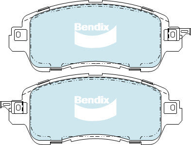 Brake Disc Pad Set Bendix DB2334 GCT For MAZDA 2 DL DJ 1.5L