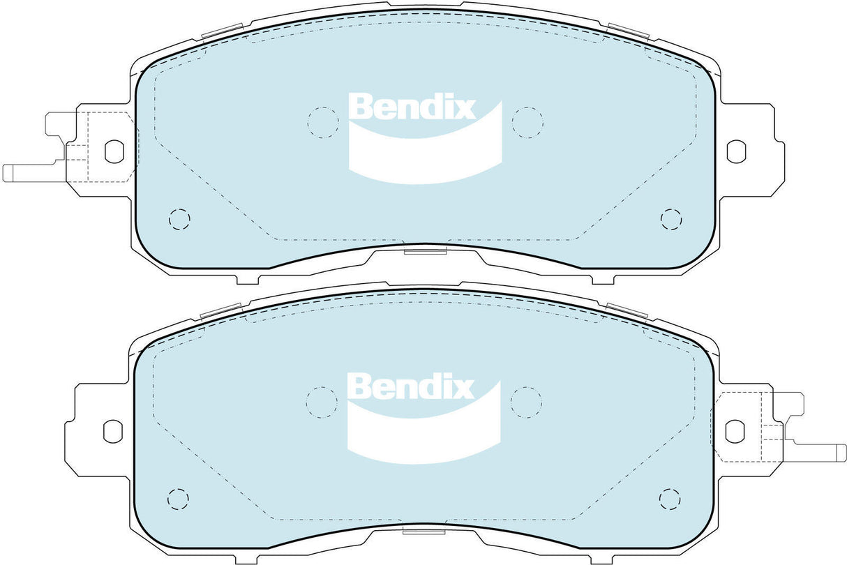 Brake Disc Pad Set Bendix DB2336 GCT For NISSAN Altima L33