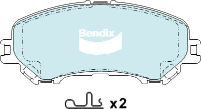 Brake Pads 4WD/SUV Bendix DB23454WD for Nissan X-Trail T32 SUV ALL MODE 4x4-i 2.5LTP QR25DE
