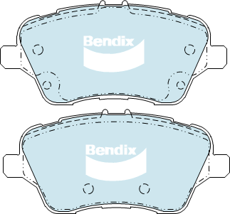 Brake Disc Pad Set Bendix DB2382 GCT For FORD FIESTA WZ Ecoboost