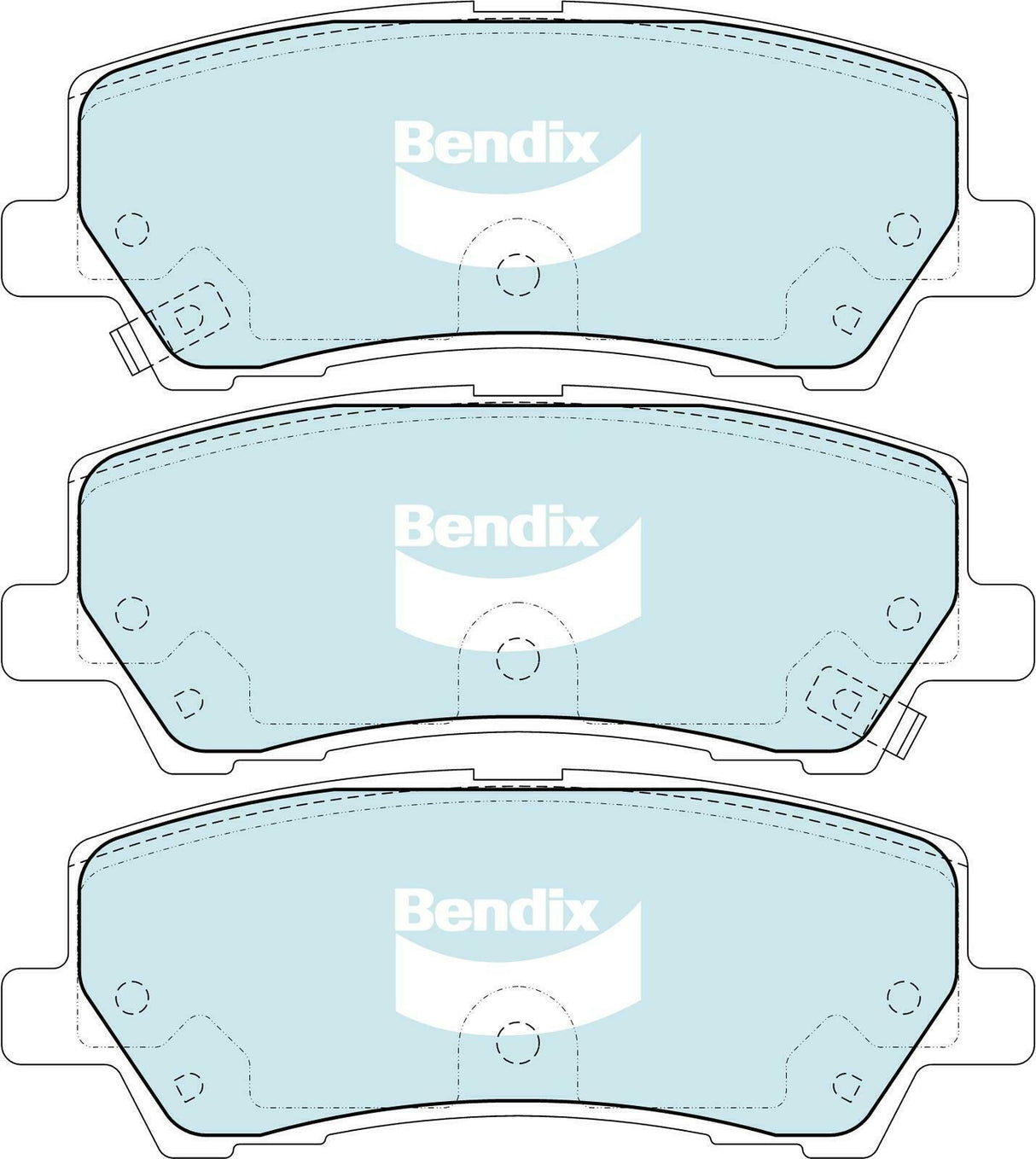 Brake Disc Pad Set Bendix DB2412 ULT For FORD Mustang FM FN V8