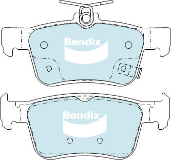 Brake Disc Pad Set Bendix DB2429 GCT For HONDA Civic FC1 FC6 FK8