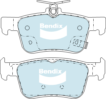 Brake Disc Pad Set Bendix DB2429 GCT For HONDA Civic FC1 FC6 FK8