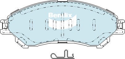 Brake Disc Pad Set Bendix DB2430 4WD For SUZUKI Vitara LY