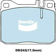 Brake Disc Pad Set Front Bendix DB243 GCT For MERCEDES-BENZ Coup Kombi S-Class
