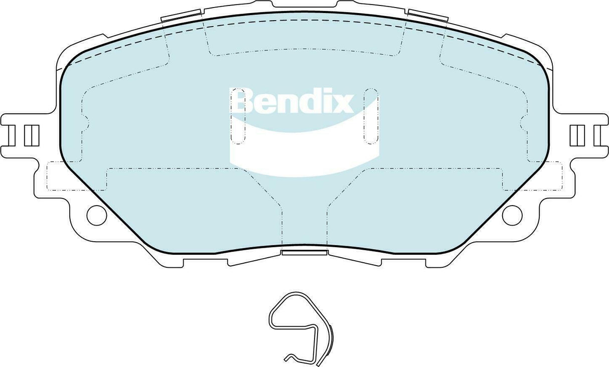 Brake Pads General CT Bendix DB2441GCT for Mazda MX-5 ND Convertible 1.5 1.5LTP P5 VPR