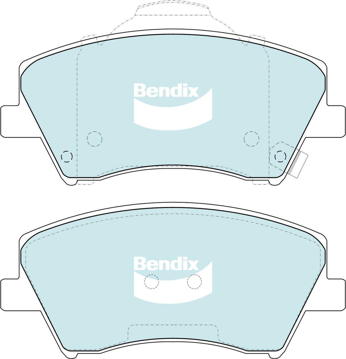 Brake Pads General CT Bendix DB2443GCT for Hyundai Elantra AD Sedan SR Turbo 1.6LTP G4FJ