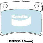 Brake Disc Pad Set Bendix DB263 GCT For NISSAN Datsun 280C