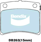 Brake Disc Pad Set Bendix DB263 GCT For NISSAN Datsun 280C