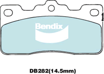 Brake Disc Pad Set Bendix DB282 GCT For Toyota Carina Celica Cressida Crown
