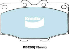 Brake Disc Pad Set Front Bendix DB288 4WD For Toyota 4Runner Landcruiser