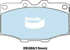 Brake Disc Pad Set Front Bendix DB288 4WD For Toyota 4Runner Landcruiser