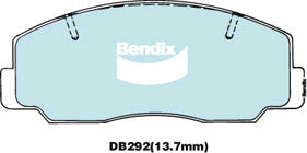 Brake Disc Pad Set Bendix DB292 4WD For DAIHATSU Feroza FORD Rocky MAZDA
