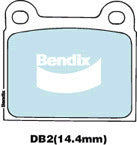 Brake Disc Pad Set Bendix DB2 GCT