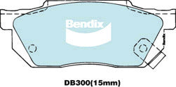 Brake Disc Pad Set Front Bendix DB300 GCT For HONDA Accord Integra Prelude