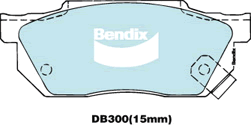 Brake Disc Pad Set Front Bendix DB300 GCT For HONDA Accord Integra Prelude