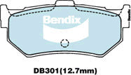 Brake Disc Pad Set Bendix DB301 GCT For HONDA Accord Prelude SUZUKI Swift