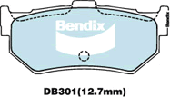Brake Disc Pad Set Bendix DB301 GCT For HONDA Accord Prelude SUZUKI Swift