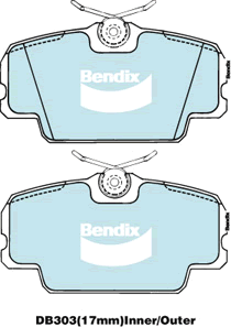 Brake Disc Pad Set Bendix DB303 GCT For BMW 3 E30 318i 320i 323i SAAB 9000
