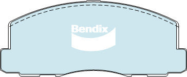 Brake Disc Pad Set Front Bendix DB319 GCT For MITSUBISHI Galant Cordia Lancer