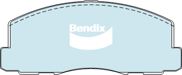 Brake Disc Pad Set Front Bendix DB319 GCT For MITSUBISHI Galant Cordia Lancer