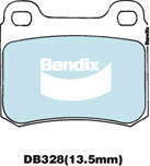 Brake Disc Pad Set Bendix DB328 GCT For MERCEDES-BENZ 190 W201
