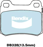 Brake Disc Pad Set Bendix DB328 GCT For MERCEDES-BENZ 190 W201