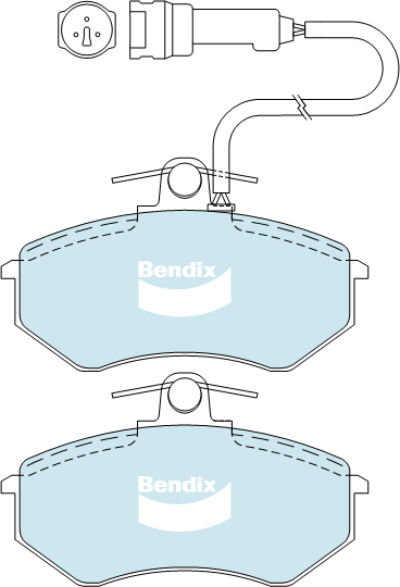 Brake Disc Pad Set Bendix DB343 GCT For AUDI 100 44Q 4A2 C4 200 80 90 89