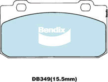Brake Disc Pad Set Bendix DB349 GCT For ALPA ROMEO 33 905 1.5L