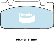 Brake Disc Pad Set Bendix DB349 GCT For ALPA ROMEO 33 905 1.5L