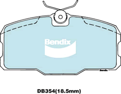Brake Disc Pad Set Bendix DB354 GCT