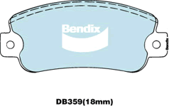 Brake Disc Pad Set Bendix DB359 GCT For ALFA ROMEO 33 305 1.5L