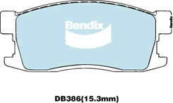 Brake Disc Pad Set Bendix DB386 GCT For ROVER Quintet 1.6L 1983-1985