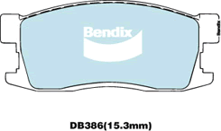 Brake Disc Pad Set Bendix DB386 GCT For ROVER Quintet 1.6L 1983-1985