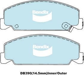 Brake Disc Pad Set Front Bendix DB390 GCT For HONDA Accord AD Civic ED EE EC