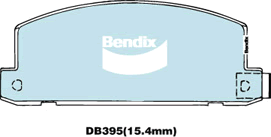 Brake Disc Pad Set Front Bendix DB395 4WD For HOLDEN Jackaroo ISUZU Trooper