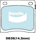 Brake Disc Pad Set Bendix DB39 GCT For HONDA Civic S800 NISSAN 1200 120Y