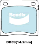 Brake Disc Pad Set Bendix DB39 GCT For HONDA Civic S800 NISSAN 1200 120Y