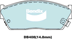 Brake Disc Pad Set Bendix DB408 GCT For HONDA Civic AK AM AU 1.5L GL