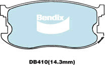 Brake Disc Pad Set Front Bendix DB410 GCT For HOLDEN Gemini RB 1.5 i
