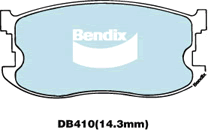 Brake Disc Pad Set Front Bendix DB410 GCT For HOLDEN Gemini RB 1.5 i