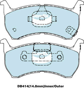 Brake Disc Pad Set Bendix DB414 GCT For FORD Telstar MAZDA 626 GC Telstar