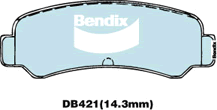 Brake Disc Pad Set Bendix DB421 GCT For Toyota Corolla AE82 1.6L