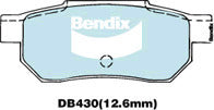 Brake Disc Pad Set Bendix DB430 GCT For HONDA Accord CA Prellude AB